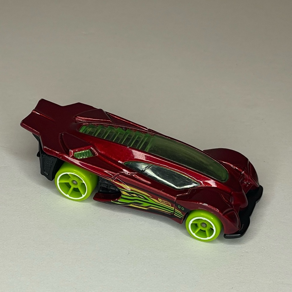 Hot Wheels 2014 Side Draft Red Car Nitrobot Attack‎ Thailand Mattel